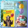thumbnail image 3 of Tarjeta de cumpleaños Stuff4 Monkey Go Bananas 12 años, 3 of 7