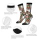 thumbnail image 4 of Fotbe Rabbits on Floral Calcetas Largas con Estampado para Hombre y Mujer – Calcetas de Compresión Transpirables y Elásticas, Viajar y Uso Diario Talla 5-11, 4 of 6