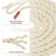 thumbnail image 3 of Uxcell Natural Twisted Cotton Rope 1/2 Inch x 33 Feet 3 Strand Soft Craft Rope with Sealing Tape Beige, 3 of 6