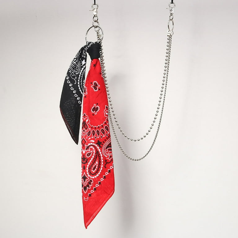WINDLAND Harajuku Hip Hop Paisley Biker Bandana with Double WINDLAND Harajuku Hip Hop Paisley Biker Bandana with Double