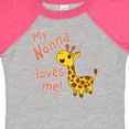 thumbnail image 4 of Inktastic My Nonna Loves Me Cute Giraffe Boys or Girls Baby Bodysuit, 4 of 5