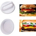 thumbnail image 3 of Nvzi Prensa para hamburguesas, molde para hamburguesas de plástico de 5,2 pulgadas, prensa para hamburguesas rellenas, fácil liberación de hamburguesas para cocinar, 3 of 5