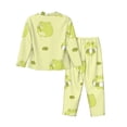thumbnail image 2 of Bingfone Womens Pajama Sets Cute Frog3 Print,Long Sleeve Loungewear Pajamas Set-Xx-Large, 2 of 9