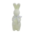 thumbnail image 4 of Escultura de conejito de Pascua flocado, centro de mesa, estatua creativa de conejito Beige, 4 of 9