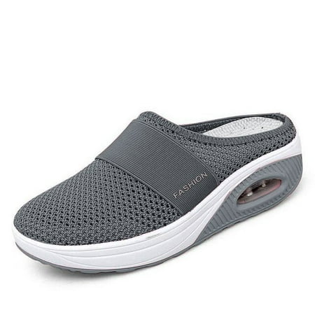 

2022 Women Sandals Fashion Wedges Platform Shoes Female Slides Slippers Breathable Mesh Lightweight Ladies Footwear