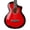Red, variant on Ktaxon 38 Inch Cutaway Acoustic Guitar, Basswood Beginner Folk Guitar Starter Kit with Gig Bag, Tuner, Capo, Strap, Extra Strings & Picks for Adults Teens Students