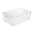 thumbnail image 2 of GUOOL Bac Organisateur de Rangement Transparent Panier de Rangement Clair pour Armoire de Maison L, 2 of 9