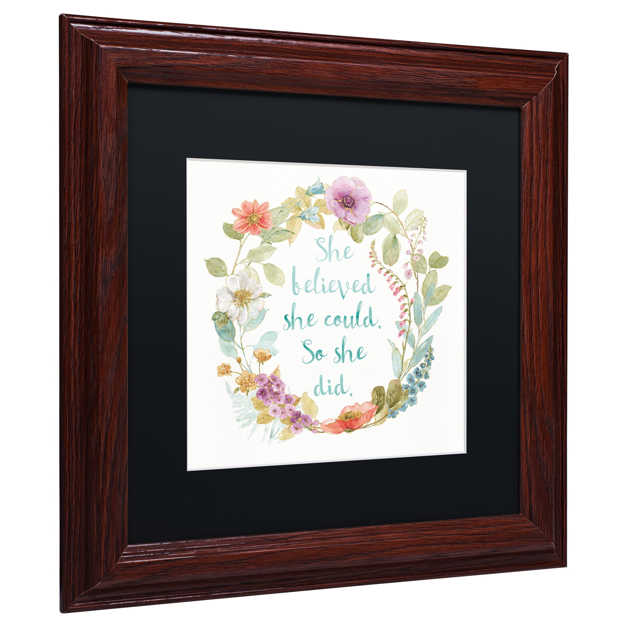 Lisa Audit 'Rainbow Seeds Wreath I' Matted Framed Art