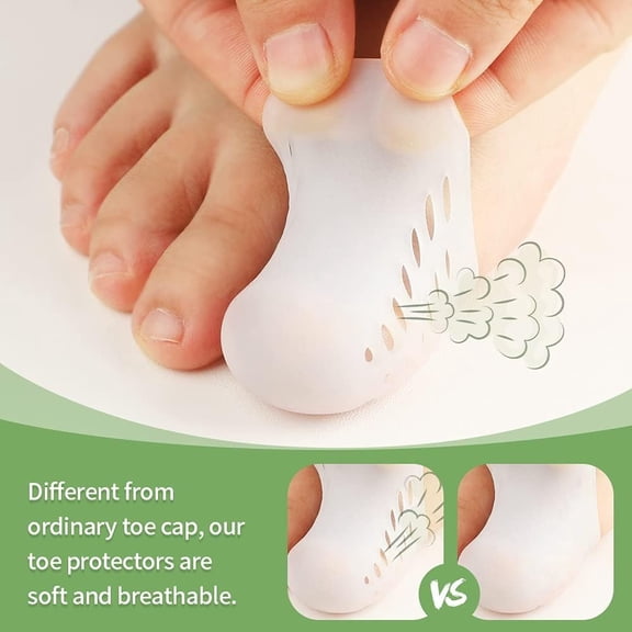 Bukihome 16 PCS Toe Protectors, Silicone Toe Caps Toe Sleeve Protectors, Prevent Pain Relief for Corns, Blisters and Ingrown Toenails，Great for Running, Walking, Stop Toe Pain(4L 8M 4S)[Upgrade]