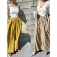 thumbnail image 5 of Dragonus Plus Size High Waist Wide Pants Cotton Linen Loose Pants Casual Loose Trousers, 5 of 5
