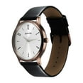 thumbnail image 3 of Sonata Aspire Quartz Analog Silver Dial Leather Strap Watch for Men-77105QL03W, 3 of 4