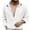 hgg202-White, variant on Yaoyar Men's Summer Breathable Solid Crinkle Texture Camp Collar Button Front Long Sleeve Lightweight Casual Shirt