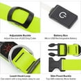thumbnail image 3 of Illumifun LED Dog Collar, Nylon Adjustable Light Up Collar, USB Rechargeable Glowing Dog Collar Make Your Dogs Be Visible& Safe at Night(Green, Large), 3 of 7