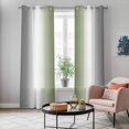 thumbnail image 5 of Gray Green Kitchen Curtains 96 Inch Length, Modern Gradient Geometric Grommet Top Bedroom Living Room Curtains, Light Filtering Cafe Curtain Drapes 2 Panels Set 104''x96'', 5 of 9