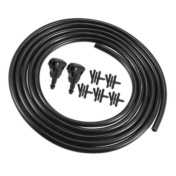 2pcs Windshield Washer Nozzle for Toyota Camry 1997-2001 2.5 Meters Hose with Connectors Kit 85381-AA010