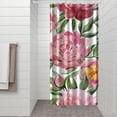 thumbnail image 3 of Waterproof Pioneer Shower Curtain 36x72 Inch Polyester Unique Colorful Floral Shower Curtain for Bathroom Hotel Home Decor with 7 Plastic Hooks, 3 of 5