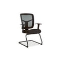 thumbnail image 3 of Lorell ErgoMesh Series Mesh Side Arm Guest Reception Waiting Room Chair, 3 of 15