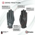 Zero Friction Ladies Golf Glove, Right Hand, One Size, Black
