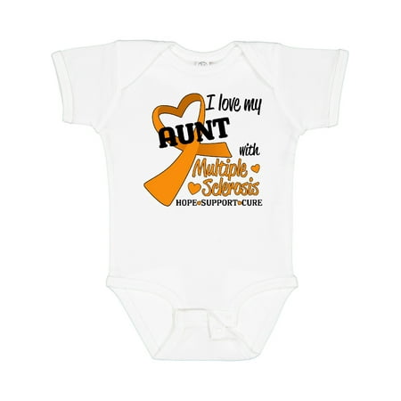 

Inktastic I Love My Aunt with Multiple Sclerosis- Hope Support Cure Gift Baby Boy or Baby Girl Bodysuit