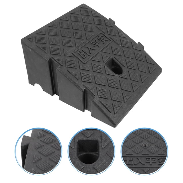 UPOUART 1Pcs Lightweight Ramp For Sheds In Black Color With Durable Design