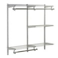 thumbnail image 2 of Rubbermaid Configurations Custom Closet Organizer 4'-8' Kit - Titanium, 2 of 8