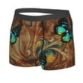 thumbnail image 2 of Disketp Vintage Butterfly Green Men'S Boxer Briefs,Soft And Breathable Cotton Underwear With Comfortflex Waistband, 2 of 9