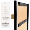 thumbnail image 4 of Red Lantern 7 ft. Tall Jute Shoji Screen - 3 Panel - Black, 4 of 6