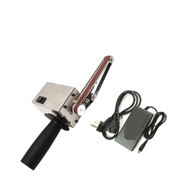 130W Electric Handheld Sander Belt Machine Sanding Grinding Polishing Machine Abrasive Belts Grinder DIY Polishing Cutter Edges ,Wide Use