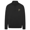 thumbnail image 2 of Men's Levelwear Black Pittsburgh Pirates Murray Quarter-Zip Sweatshirt, 2 of 4