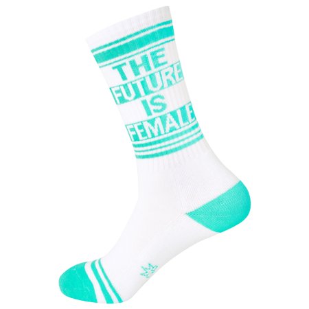 

Gumball Poodle The Future Is Female Ribbed Novelty Crew Socks Size Regular