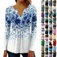 thumbnail image 6 of Long Sleeve Shirts for Women Fall Fashion Dressy Casual Blouses Trendy Pleated Tunic Tops, 6 of 6