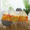 thumbnail image 6 of SKYSONIC Thanksgiving Pumpkin Tablecloth Waterproof Washable Polyester Square Table Cover Durable Tablecloth for Kitchen Dining Table Party Decor (60 X 108 Inch), 6 of 7