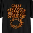 thumbnail image 2 of My Hero Academia Katsuki Great Explosion Murder God Dynamight Crew Neck Short Sleeve Men's Black T-shirt-Small, 2 of 4