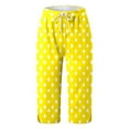 thumbnail image 4 of Puliio Womens Pants Polka Dot Drawstring Trouser Fashion Comfortable Casual Mid Waist Sport Pants, 4 of 4