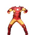 thumbnail image 3 of Disfraz de superhéroe de la película Iron Man para niños, con músculos, con máscara, para actuaciones en el escenario, accesorios de fiesta, tallas S a XL, 3 of 5