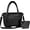 Black, variant on Tote Bag for Women, Lightweight Puffy Tote Bag with Compartments Shoulder Bag Handbag for Travel, Work, Gym | Lightweight, Puffy, Quilted, for Travel, Work