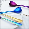 thumbnail image 3 of Rainbow Stainless Steel Dinner Spoon Valentine'S Day Love Themed Serving Spoon Table Household Cutlery Utensils Sturdy Colorful Spoon Silverware, 3 of 7