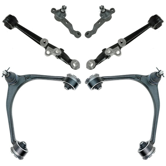 TRQ Upper Lower Control Arm Ball Joint Suspension Kit Set 6pc for GS Series PSA56416