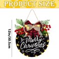 thumbnail image 3 of Christmas Door Sign,Merry Christmas Door Hanger Signs for Front,Christmas Welcome Wooden Wreaths Door Hanger,Rustic Pre-Lit Xmas Door Plaque,Illuminated Christmas Wooden Door Hanging for Home, 3 of 4