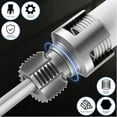 thumbnail image 4 of Pipe Tapping and Threading Tool, 1/2" 3/4" 1" Integrated Internal & External Pvc Pipe Thread Cutting Tool for Electric Drill, Dual-Function Thread Cutter for Plastic Pipes (1/2"+1"), 4 of 8