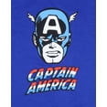 thumbnail image 2 of Marvel Boys Captain America Big Face Superhero T-Shirt, 2 of 5