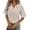 Khaki, variant on Tops for Womens Collared Solid Color Knit Pullover Loose Lapel V Neck Polo Tops Loose Short Sleeved T Shirt
