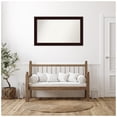 thumbnail image 2 of Amanti Art Custom Framed Wall and Bathroom Mirror (29.25 x 49.25 in.), Coffee Bean Brown Frame, 2 of 7