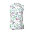 thumbnail image 6 of Lsque Rabbit Back View Print Men's Cotton Blend Sleeveless Muscle Shirts (S-3XL)- Moisture Wicking, Odor Protection, UPF 30+,X-Large, 6 of 8
