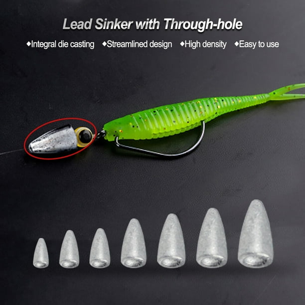 tredstone Lead Sinker Warhead Pendant Lightweight Smooth Inner