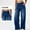 Dark Blue, variant on Wide Leg High Waist Jeans for Women Casual Loose Fit Denim Pants with Pockets Comfy Trendy Streetwear Denim Trousers