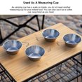thumbnail image 3 of Stainless Steel Camping Cup, Stackable Camping Cup Easy To Hold Heat Resisting  For Backpacking, 3 of 8
