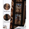 thumbnail image 6 of Desert Camels Blackout Curtains for Bedroom - 84 Inch Long Light Blocking 2 Panels Set, Brown Wildlife Farmhouse Animals Rustic Thermal Insulated Living Room Drapes Grommet Window Curtains 52"x84", 6 of 8