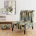 thumbnail image 2 of Designart "Tranquility Green Colors Stripes" Upholstered Modern & Contemporary Accent Chair and Striped Arm Chair - Multiple Color & Pattern, 2 of 7