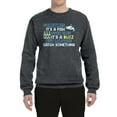 thumbnail image 2 of Wild Bobby, Sometimes It's A Fish Other Times It's A Buzz, Fishing, Unisex Crewneck Graphic Sweatshirt, Charcoal, Medium, 2 of 4